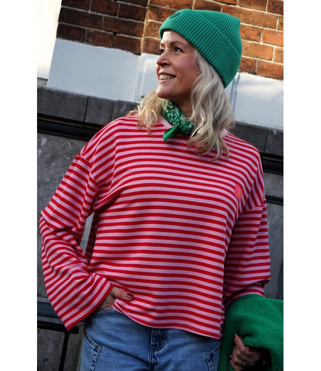 STREEP TOP OUT OF OFFICE ROOD ROZE