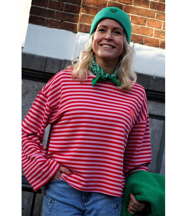 STREEP TOP OUT OF OFFICE ROOD ROZE