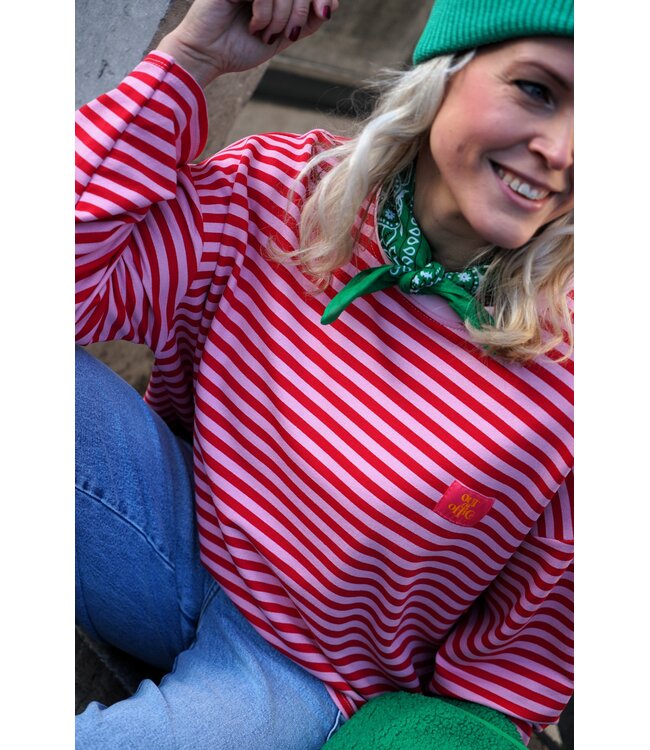 STREEP TOP OUT OF OFFICE ROOD ROZE