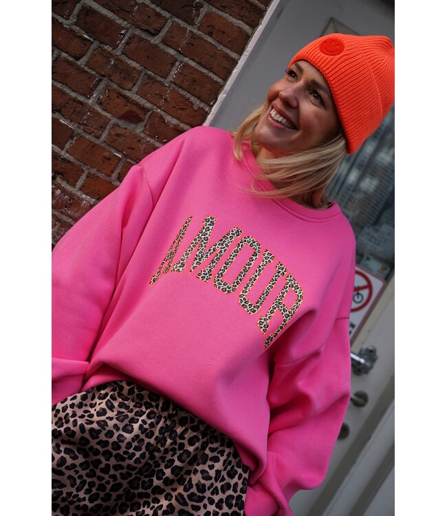 SWEATER AMOUR LEOPARD ROZE