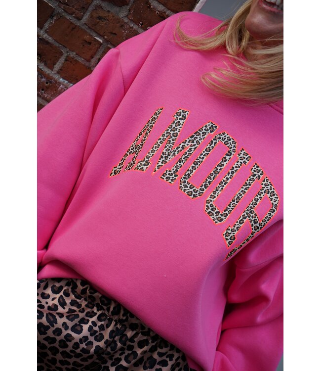 SWEATER AMOUR LEOPARD ROZE