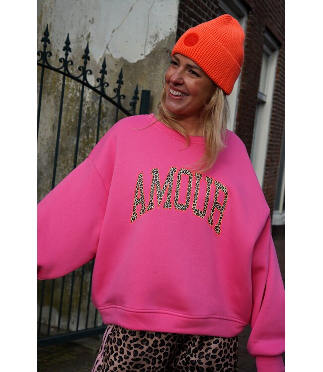 SWEATER AMOUR LEOPARD ROZE