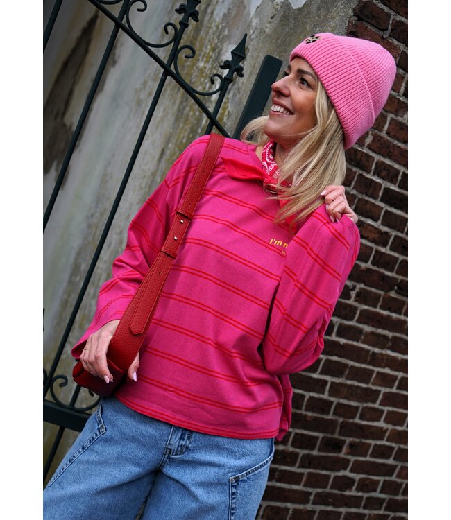 STREEP TOP NEVER WRONG ROZE ROOD