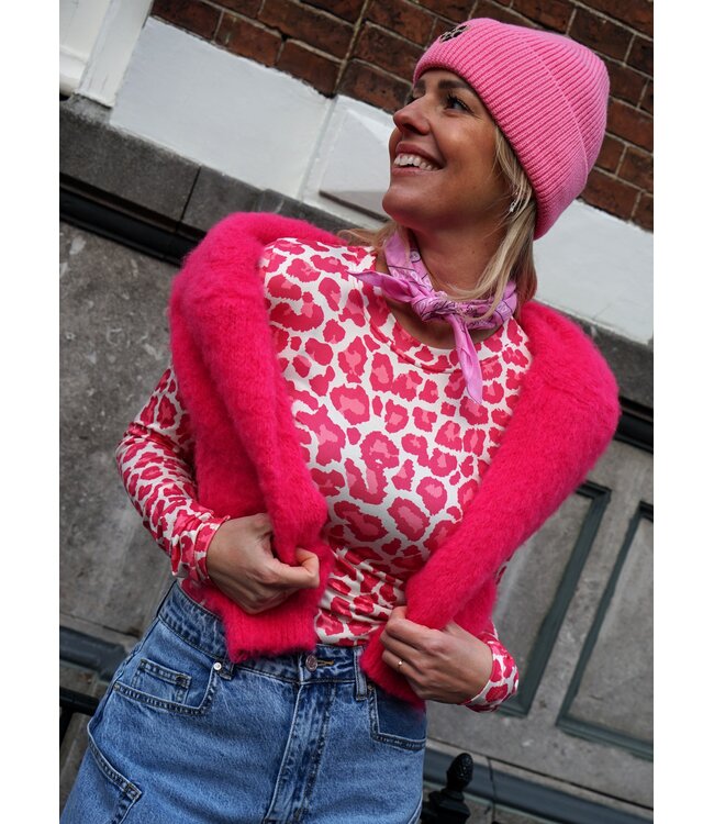 LEOPARD TOP ROZE
