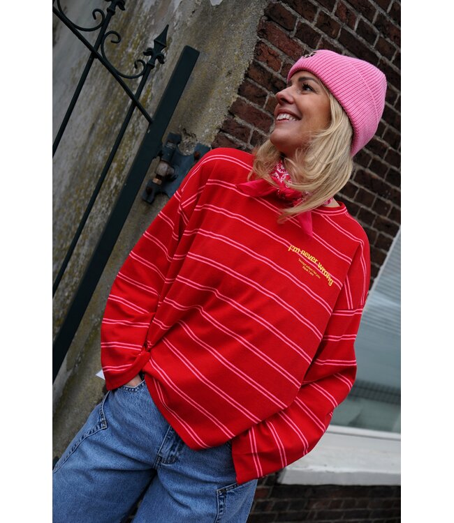 STREEP TOP NEVER WRONG ROOD ROZE