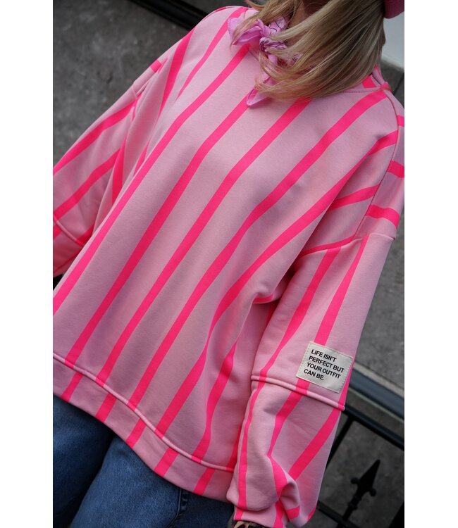 STREEP SWEATER LOT ROZE