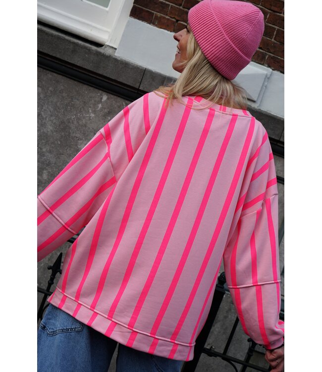 STREEP SWEATER LOT ROZE