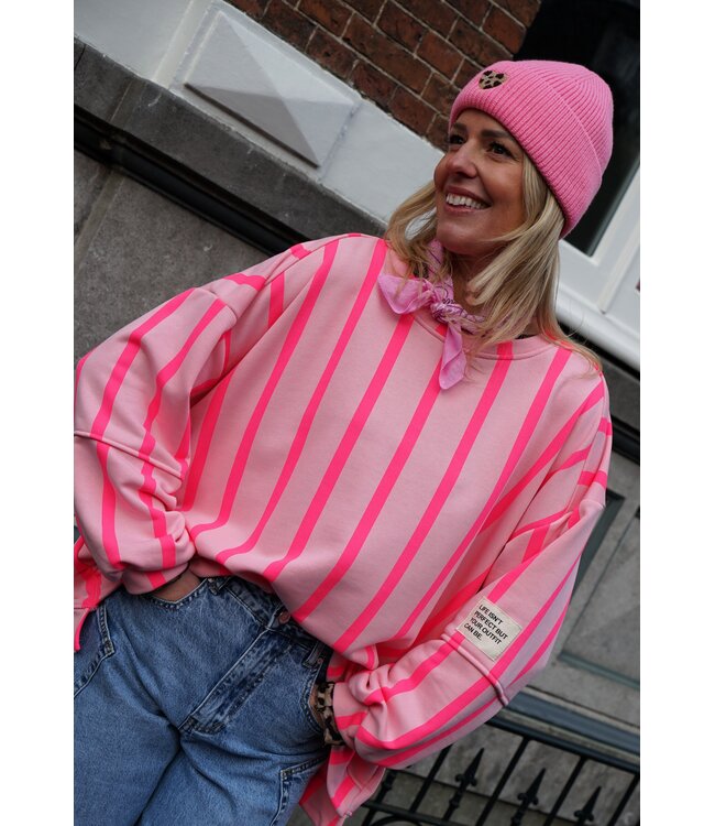 STREEP SWEATER LOT ROZE