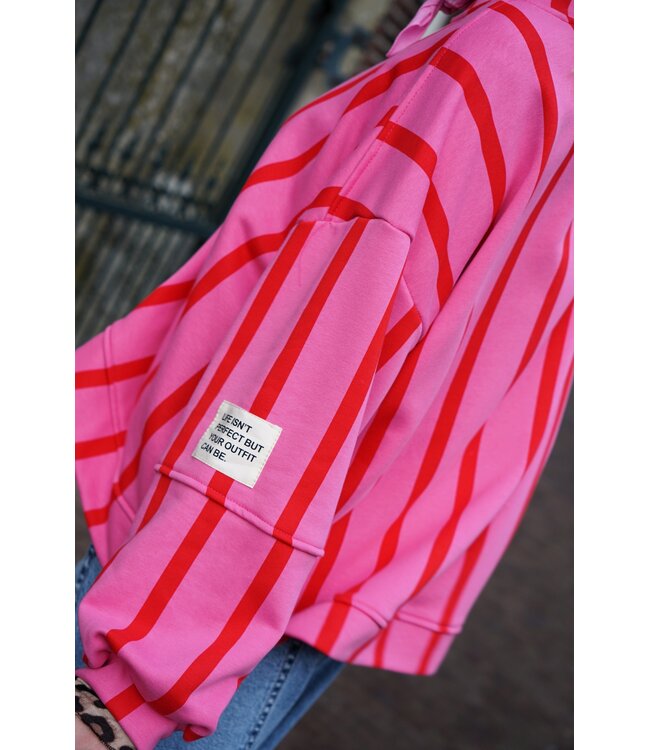 STREEP SWEATER LOT ROOD ROZE