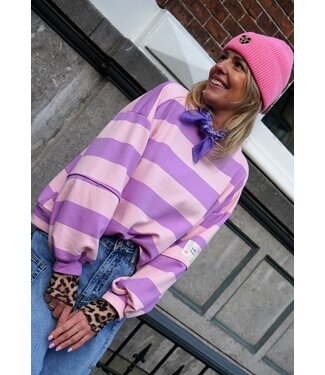 STREEP SWEATER LOVER LILA ROZE