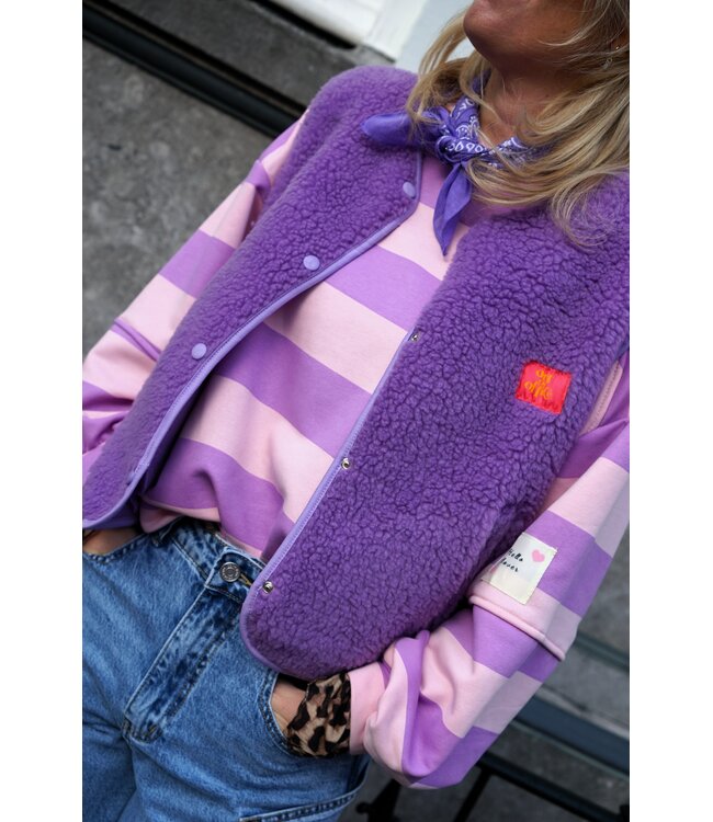 GILET PIP OUT OF OFFICE LILA