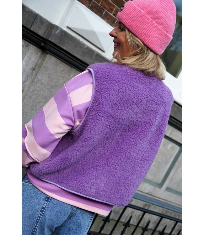 GILET PIP OUT OF OFFICE LILA