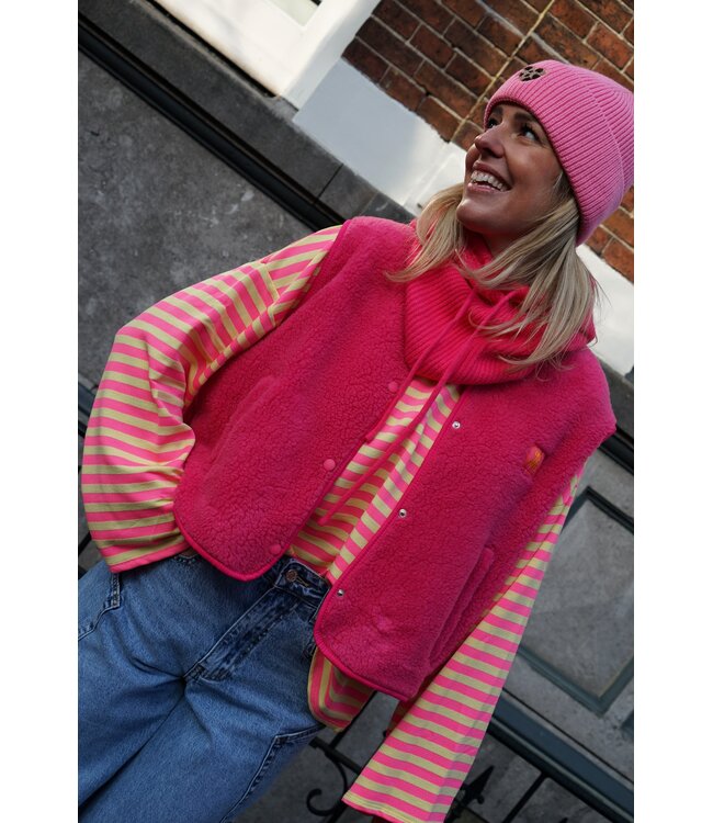 GILET PIP OUT OF OFFICE FUCHSIA