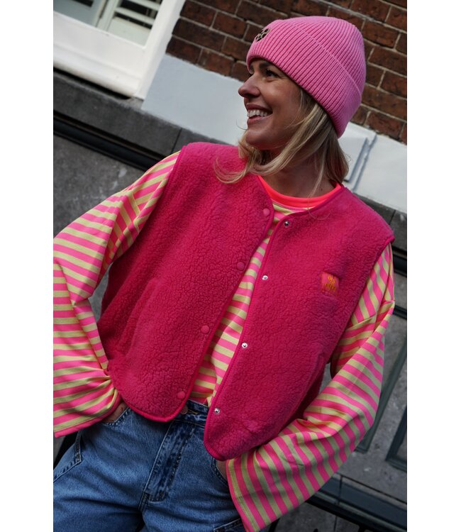 GILET PIP OUT OF OFFICE FUCHSIA