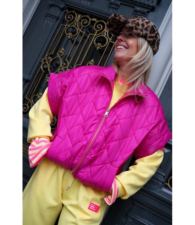 BODYWARMER JET FUCHSIA