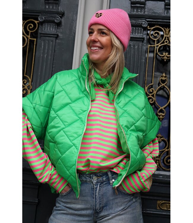 BODYWARMER JET GROEN