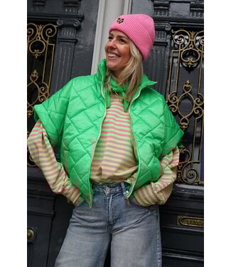 BODYWARMER JET GROEN