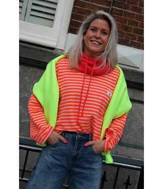 STREEP TOP CHERRY ORANJE