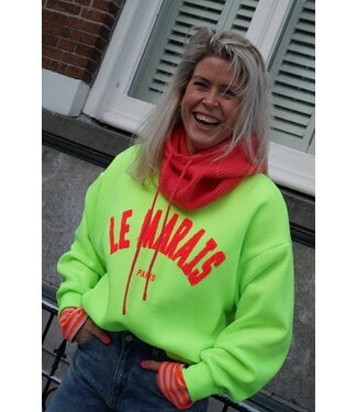 SWEATER LE MARAIS NEON GROEN