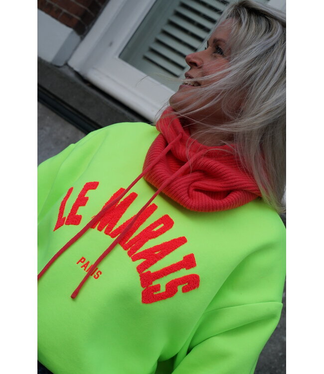 SWEATER LE MARAIS NEON GROEN