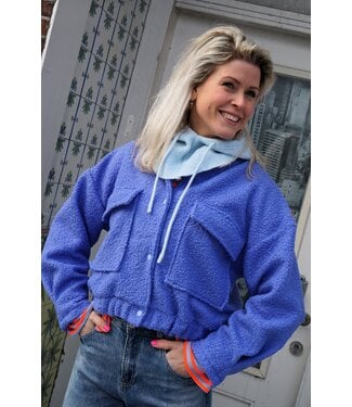 TEDDY BOMBER BLAUW