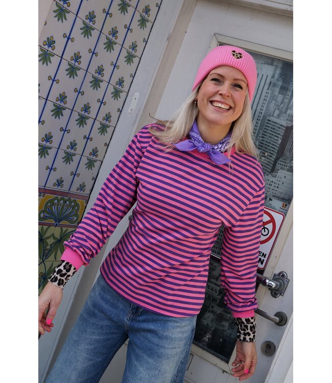 STREEP TOP RIV ROZE PAARS