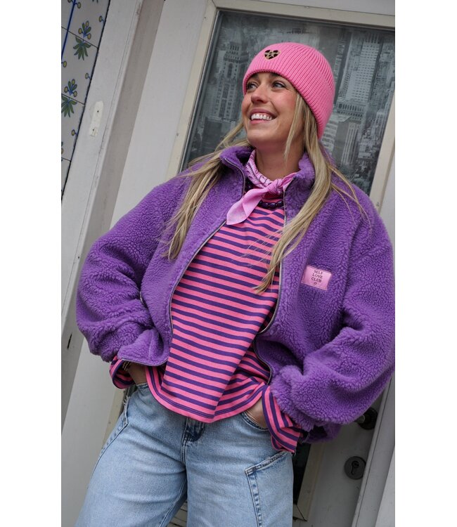 TEDDY BOMBER LILA SELF LOVE