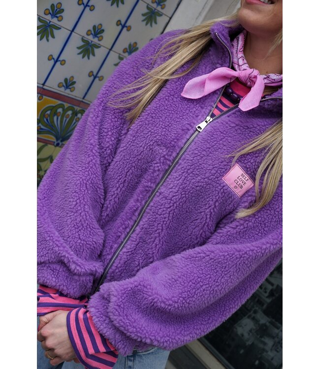 TEDDY BOMBER LILA SELF LOVE