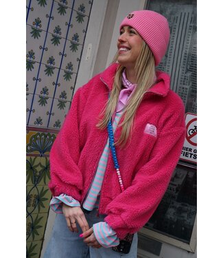 TEDDY BOMBER SELF LOVE CLUB FUCHSIA