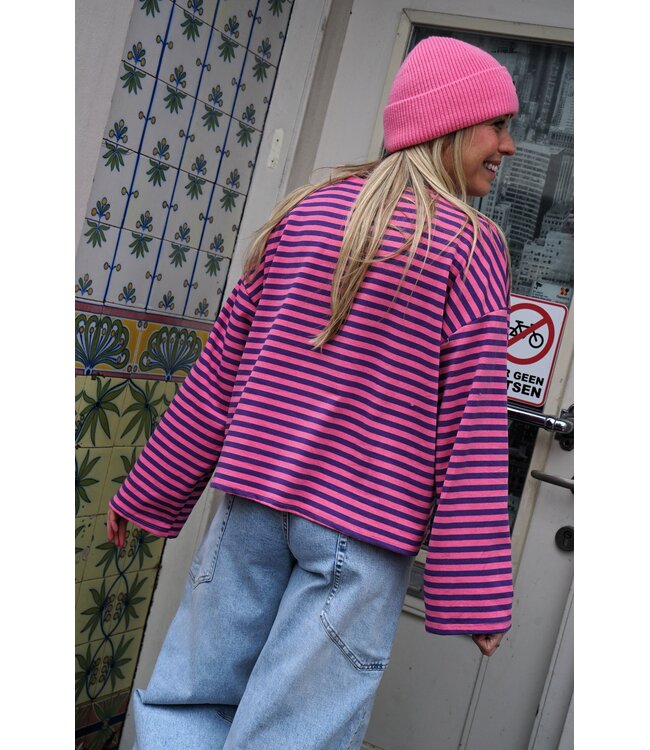 STREEP TOP SELF LOVE FUCHSIA PAARS