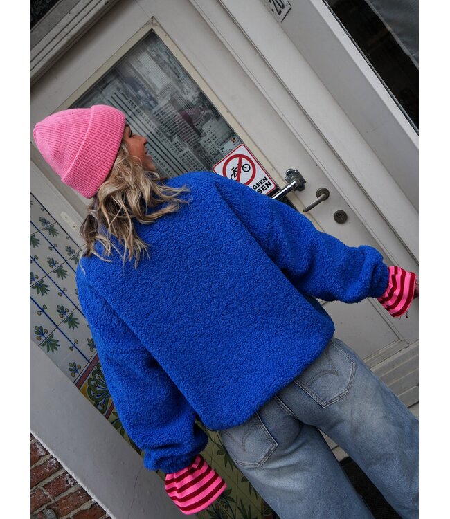 TEDDY BOMBER JACK BLAUW