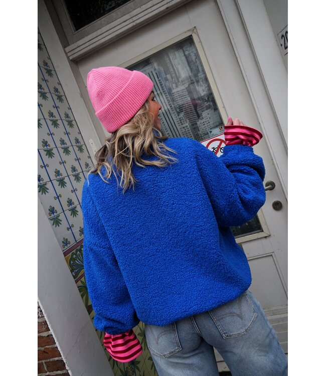 TEDDY BOMBER JACK BLAUW