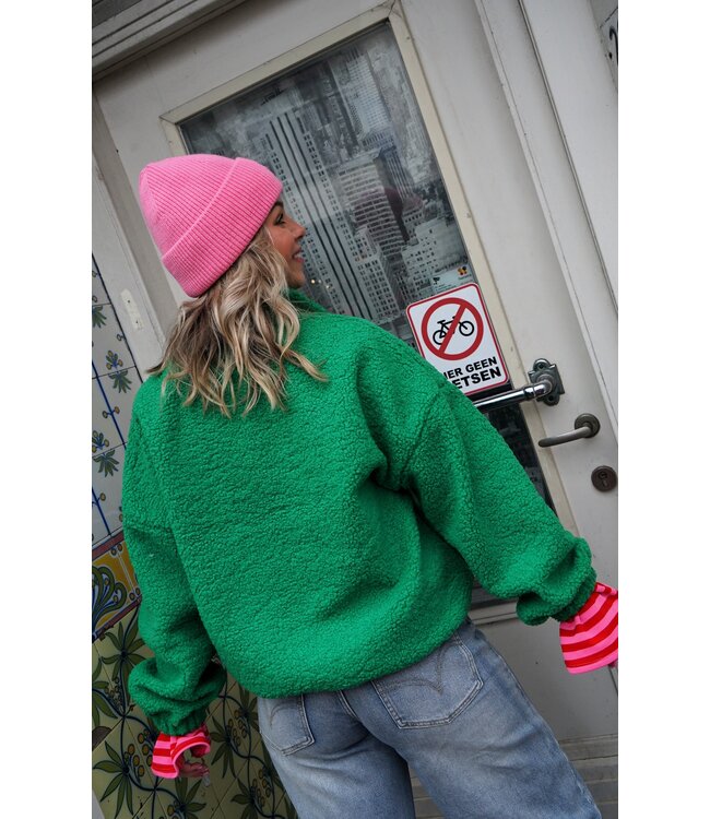 TEDDY BOMBER JACK GROEN