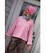 STREEP TOP NINA FUCHSIA WIT