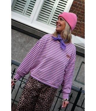 STREEP TOP AMOUR LILA ROZE