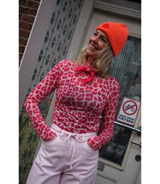 LEOPARD TOP ROZE