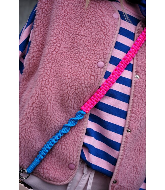 TELEFOONKOORD FUCHSIA BLAUW