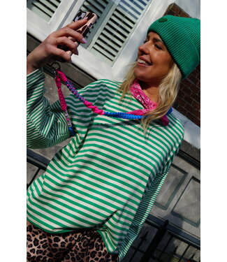 TELEFOONKOORD BLAUW FUCHSIA