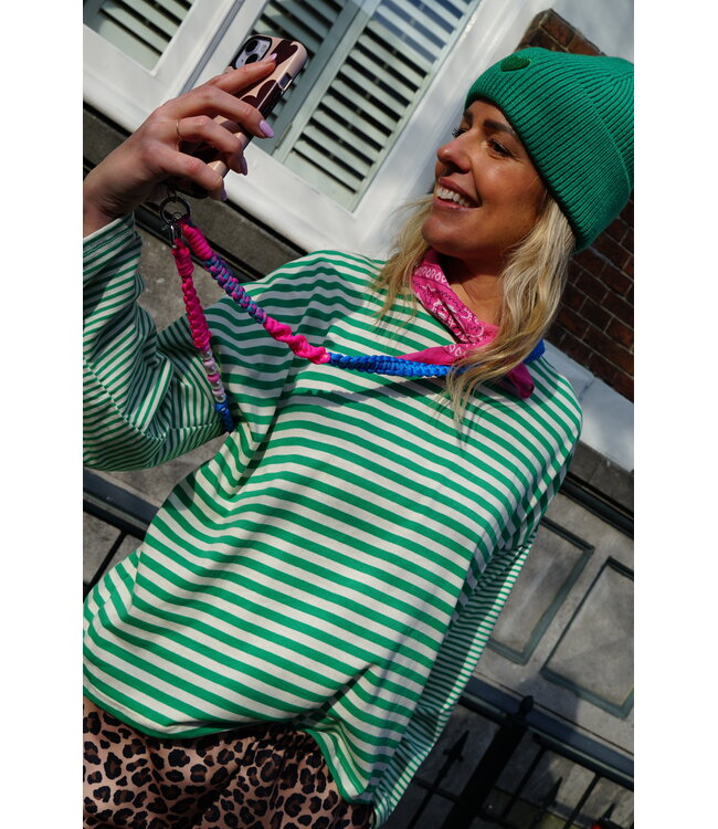 TELEFOONKOORD BLAUW FUCHSIA