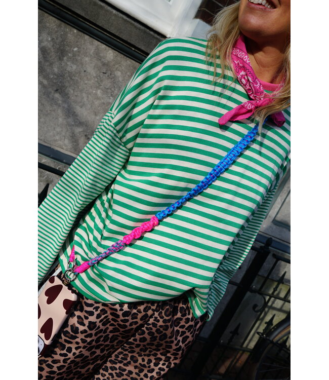 TELEFOONKOORD BLAUW FUCHSIA