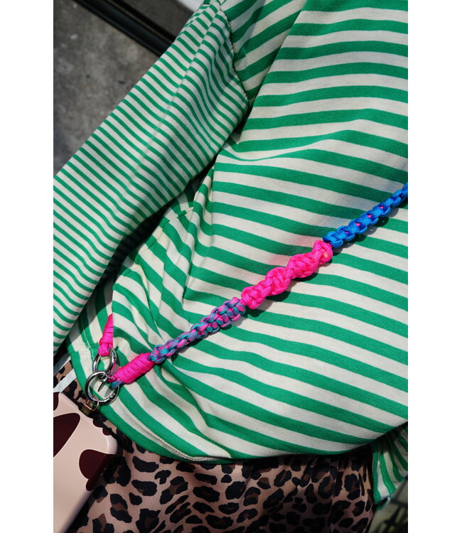 TELEFOONKOORD BLAUW FUCHSIA