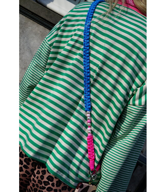 TELEFOONKOORD BLAUW FUCHSIA