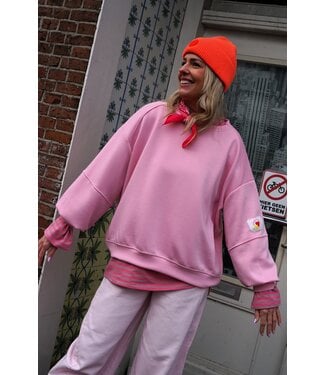 SWEATER GOOD VIBES ROZE