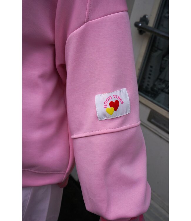 SWEATER GOOD VIBES ROZE