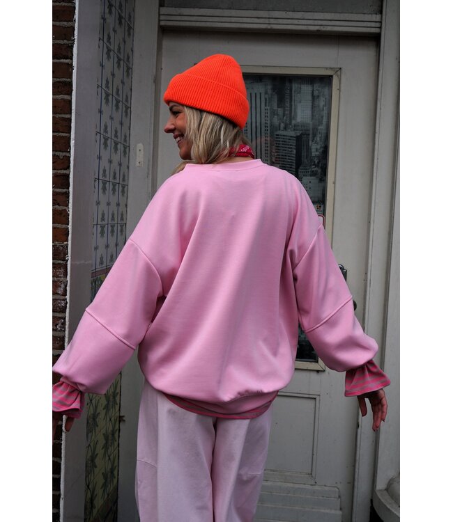 SWEATER GOOD VIBES ROZE