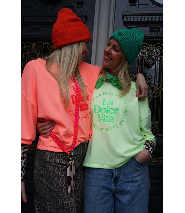 TOP LA DOLCE VITA GROEN
