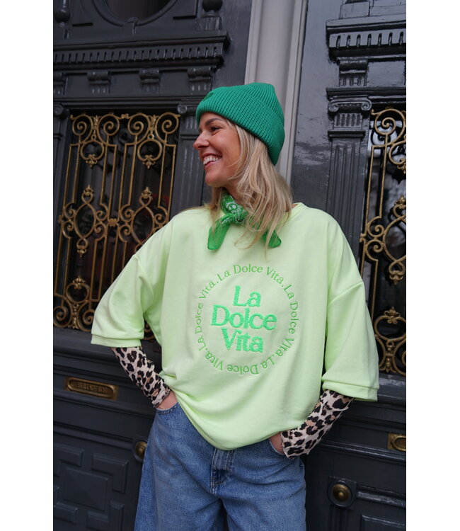 TOP LA DOLCE VITA GROEN
