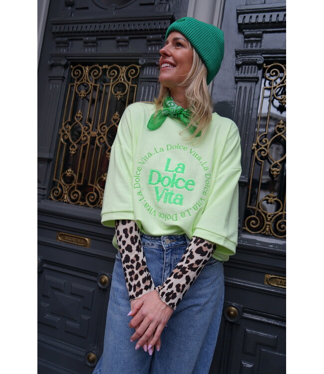 TOP LA DOLCE VITA GROEN