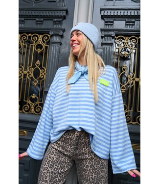 STREEP TOP LIV AMOR BLAUW