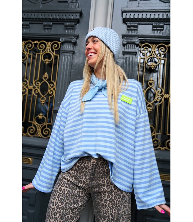 STREEP TOP LIV AMOR BLAUW